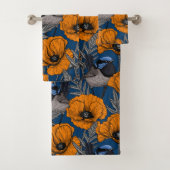 フェアリーのレンツとオレンジ色のケシの花 バスタオルセット (インサイチュ)