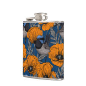 フェアリーのレンツとオレンジ色のケシの花 フラスク (左)