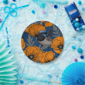 フェアリーのレンツとオレンジ色のケシの花 ペーパープレート (パーティー)