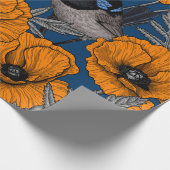 フェアリーのレンツとオレンジ色のケシの花 ラッピングペーパー (角)