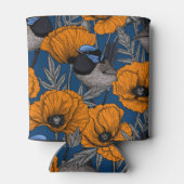 フェアリーのレンツとオレンジ色のケシの花 缶クーラー (裏面)