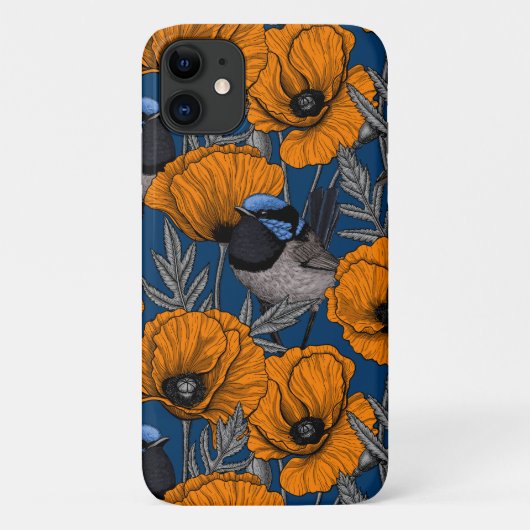 フェアリーのレンツとオレンジ色のケシの花 Case-Mate iPhoneケース (裏面)