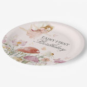 フェアリーの最初の誕生日パーティードテーブルデコール ペーパープレート (アングル)