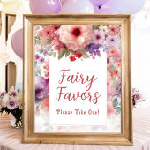 フェアリーはフェアリーコアガーデンバースデーパーティーサインを引き立てる ポスター
