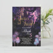 フェアリーアンドフレンズ誕生日招待状 招待状 (スタンド正面)