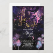 フェアリーアンドフレンズ誕生日招待状 招待状 (正面/裏面)