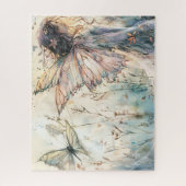 フェアリーインフローラパステルメドーウィズバタフライ ジグソーパズル (縦)