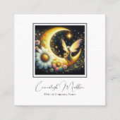 フェアリーウィングフローラムーンジュエリーの快楽 スクエア名刺 (正面)