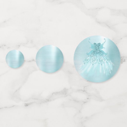 フェアリーウィングミントガウン | ルクスパールグリーンアクアシェン コンフェッティ (裏面)