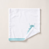 フェアリーウィングミントガウン | ルクスパールグリーンアクアシェン バスタオルセット (ウォッシュタオル)