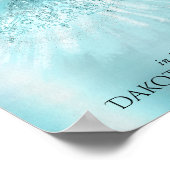 フェアリーウィングミントガウン | ルクスパールグリーンアクアシェン ポスター (角)