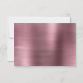 フェアリーウィングモーヴガウン | ラグジュアリーな埃っぽいピンクシェン 出欠カード (裏面)