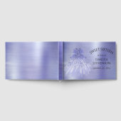 フェアリーウィングラベンダーガウン | 紫虹彩光沢 ゲストブック (全面)