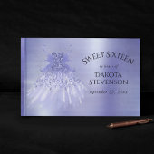 フェアリーウィングラベンダーガウン | 紫虹彩光沢 ゲストブック