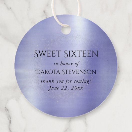 フェアリーウィングラベンダーガウン | 紫虹彩光沢 フェイバータグ (裏面)