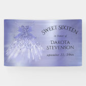 フェアリーウィングラベンダーガウン | 紫虹彩光沢 横断幕 (横)