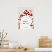 フェアリーウッドランド誕生日ウェルカム ポスター (キッチン)