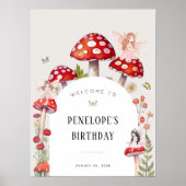 フェアリーウッドランド誕生日ウェルカム ポスター (正面)