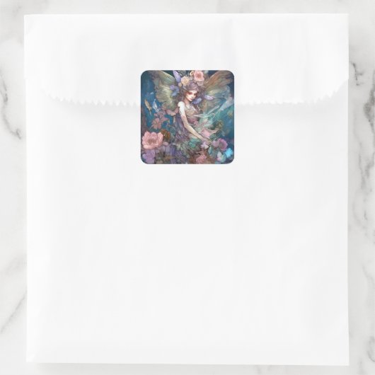 フェアリーウーマンファンタジーアート スクエアシール (バッグ)