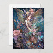 フェアリーウーマンファンタジーアート ポストカード (正面/裏面)