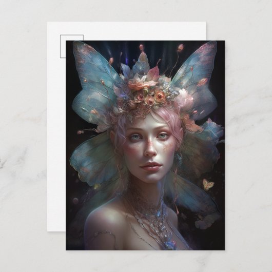 フェアリーウーマンファンタジーアート ポストカード (正面/裏面)