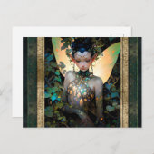 フェアリーウーマンファンタジーアート ポストカード (正面/裏面)