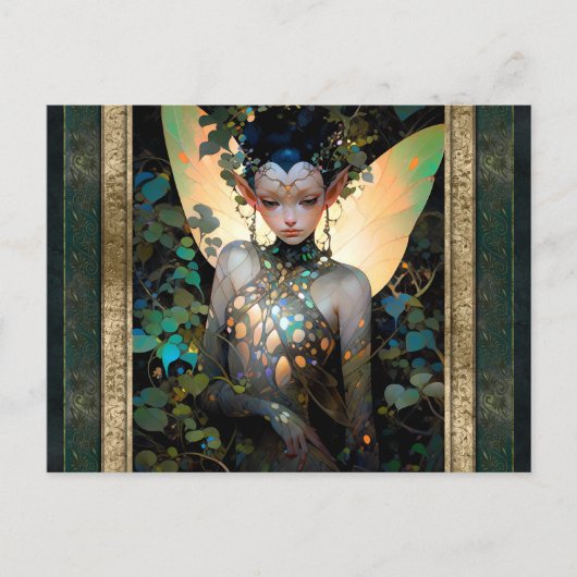フェアリーウーマンファンタジーアート ポストカード (正面)