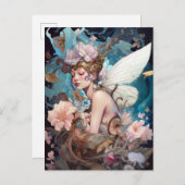 フェアリーウーマンファンタジーアート ポストカード (正面/裏面)