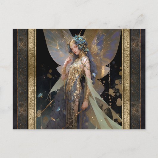 フェアリーウーマンファンタジーアート ポストカード (正面)