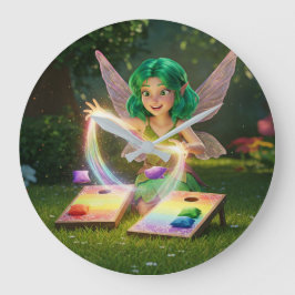 フェアリーエレガントウェディングシャワー ラージ壁時計