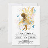 フェアリーエレガントコア誕生日ブリス 招待状 (正面)