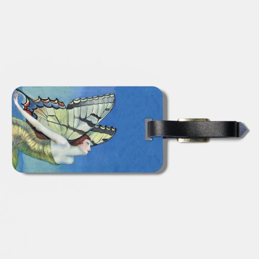 フェアリーエレガントバタフライウイングゴールデンドレス ラゲッジタグ (裏面横)