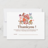 フェアリーエンチャントマッシュルーム誕生日ベビー サンキュー (正面)