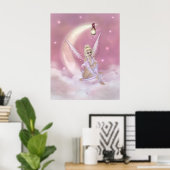 フェアリーオンザムーン – ファンタジープリント ポスター (ホームオフィス)