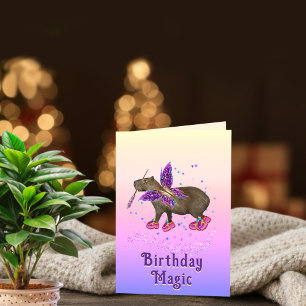 フェアリーカピバラの誕生日マジック カード