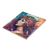 フェアリーカラフルエンジェルウィングスファンタジーアート タイル (側面)