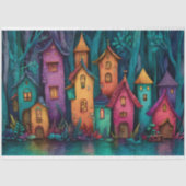 フェアリーカラフルビレッジデクページティッシュペーパー 薄葉紙 (正面)