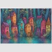 フェアリーカラフルビレッジデクページティッシュペーパー 薄葉紙 (正面)