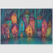 フェアリーカラフルビレッジデクページティッシュペーパー 薄葉紙 (正面)