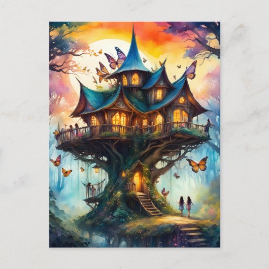 フェアリーカラフルビレッジ、ポストクロッシング ポストカード (正面)