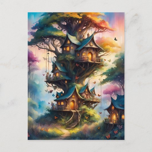 フェアリーカラフルビレッジ、ポストクロッシング ポストカード (正面)