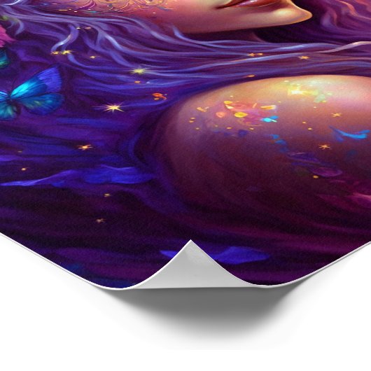 フェアリーカラフルファンタジーアートポスター ポスター (角)