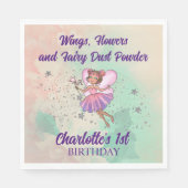 フェアリーカラフル誕生日 スタンダードランチョンナプキン (正面)