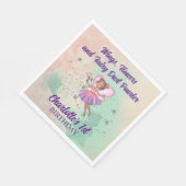 フェアリーカラフル誕生日 スタンダードランチョンナプキン (角)