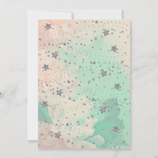 フェアリーカラフル誕生日 招待状 (裏面)