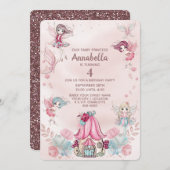 フェアリーガーデンカウトグリッターフェリーズアンドハウス 招待状 (正面/裏面)