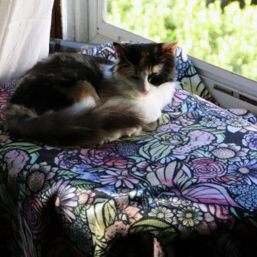 フェアリーガーデンガーデニング フリースブランケット