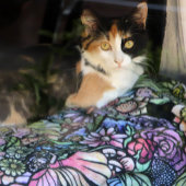 フェアリーガーデンガーデニング フリースブランケット