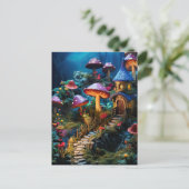 フェアリーガーデンコテージ魔法の魔法の森 ポストカード (スタンド正面)