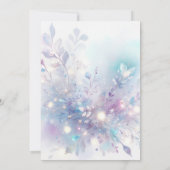 フェアリーガーデンティーパーティーキノコ赤ちゃん女の子シャワー 招待状 (裏面)